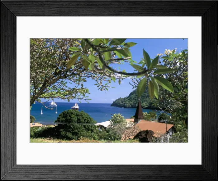 Framed Print : Vaitahu Bay Framed Print : Vaitahu Bay