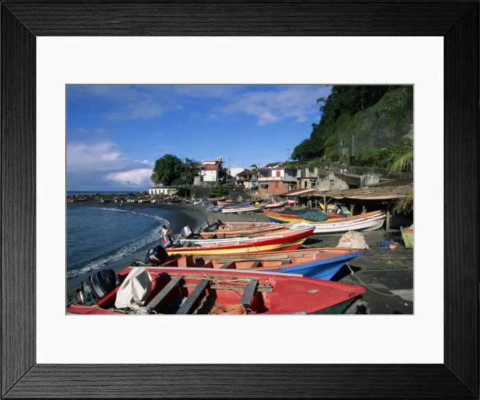Framed Print : Grand Riviere fishing village Framed Print : Grand Riviere fishing village