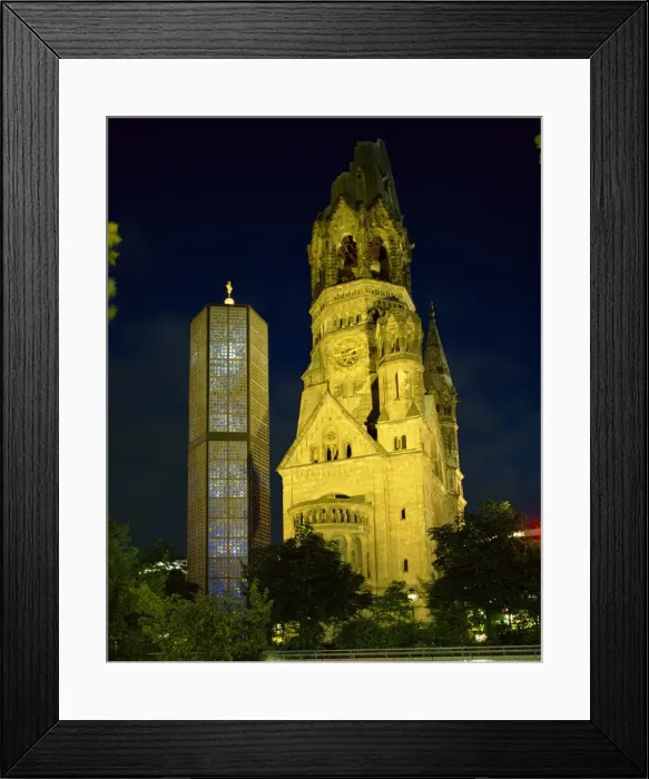 Framed Print : The Remembrance Church and the Kaiser Wilhelm Memorial Church Framed Print : The Remembrance Church and the Kaiser Wilhelm Memorial Church