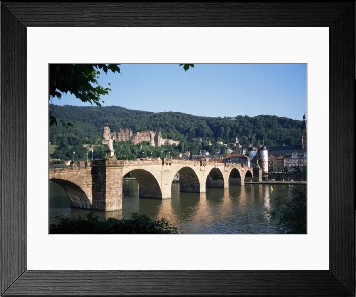 Framed Print : The Old Bridge over the River Neckar Framed Print : The Old Bridge over the River Neckar