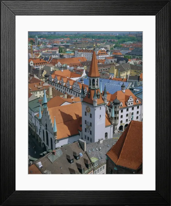 Framed Print : Elevated cityscape Framed Print : Elevated cityscape