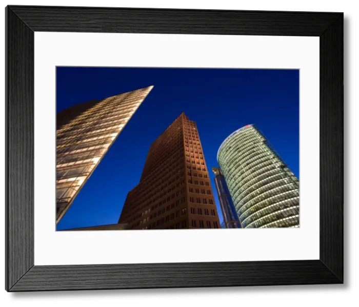 Framed Print : Skyscrapers in new urban development