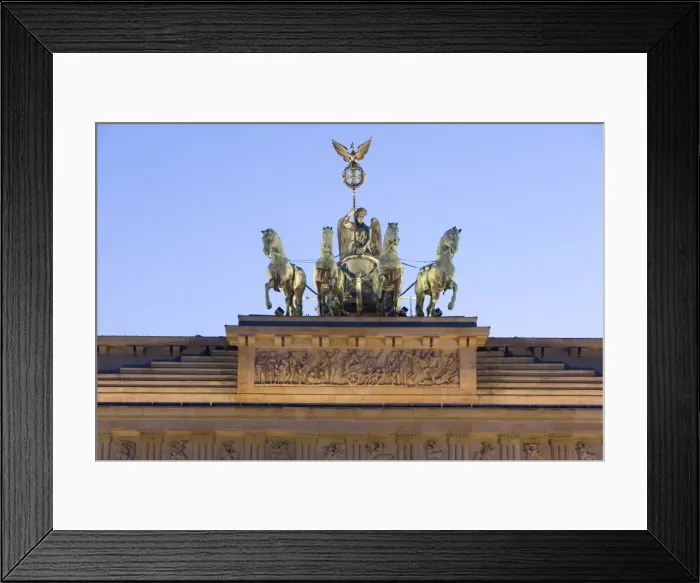 Framed Print : Quadriga on Brandenburger Tor Framed Print : Quadriga on Brandenburger Tor