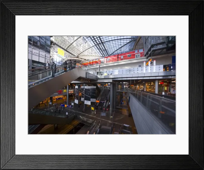 Framed Print : Berlin Central Train Station Framed Print : Berlin Central Train Station