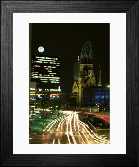 Framed Print : Kurfurstendam and Kaiser Wilhelm Memorial Church Framed Print : Kurfurstendam and Kaiser Wilhelm Memorial Church