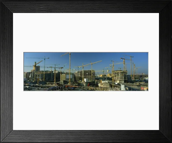 Framed Print : Europes largest building site of 68000 square metres Framed Print : Europes largest building site of 68000 square metres
