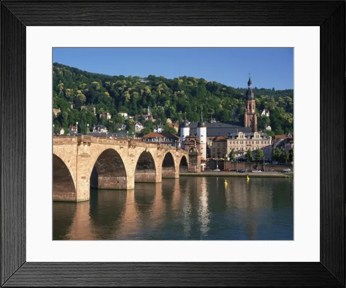 Framed Print : Neckar River and Alte Bridge Framed Print : Neckar River and Alte Bridge