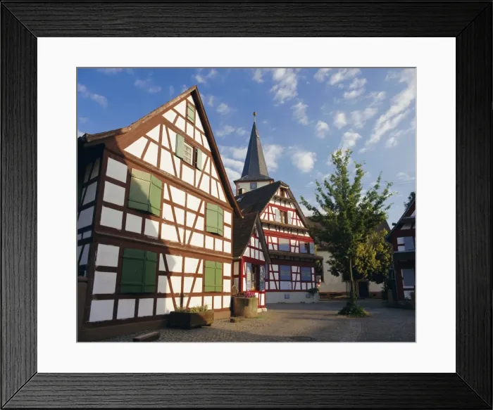Framed Print : Half timbered houses Framed Print : Half timbered houses