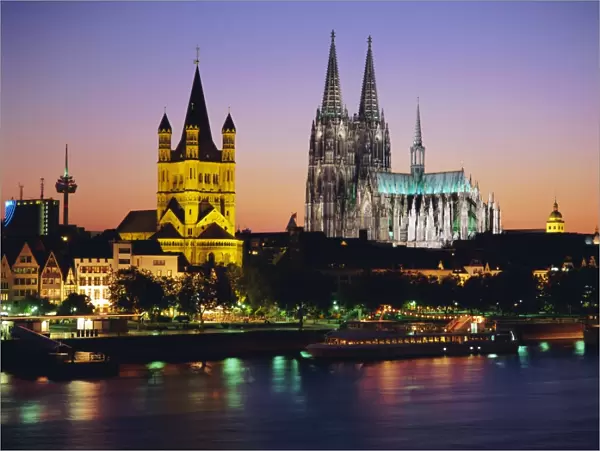 The Cathedral (Dom) and River Rhine