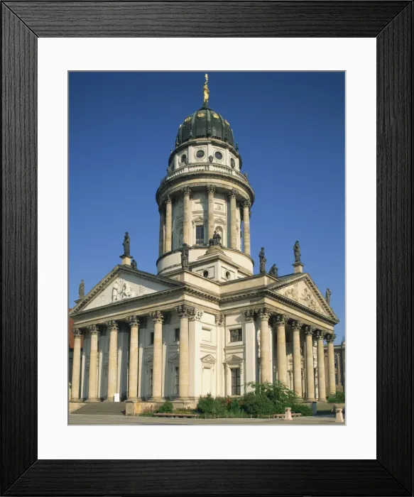 Framed Print : The French Cathedral on Gendarmenmarkt in Berlin Framed Print : The French Cathedral on Gendarmenmarkt in Berlin