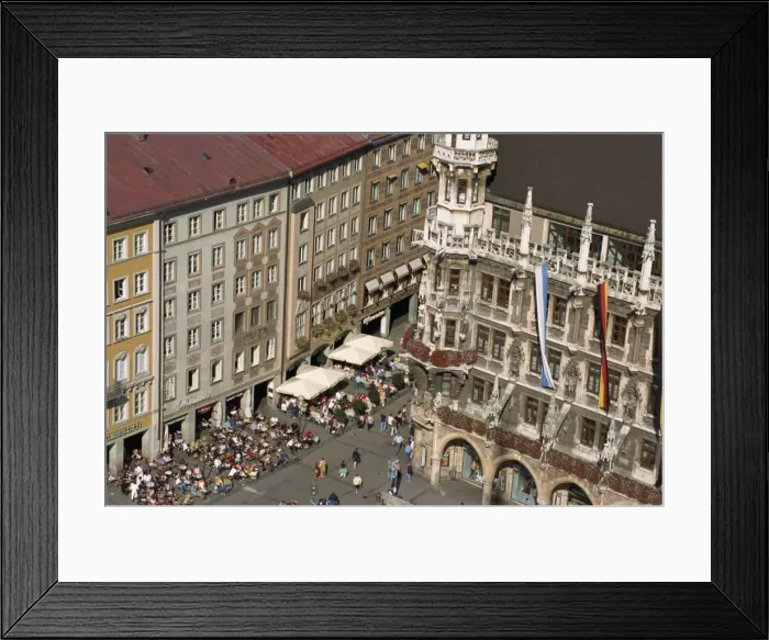 Framed Print : Cafes in Rathausplatz Framed Print : Cafes in Rathausplatz