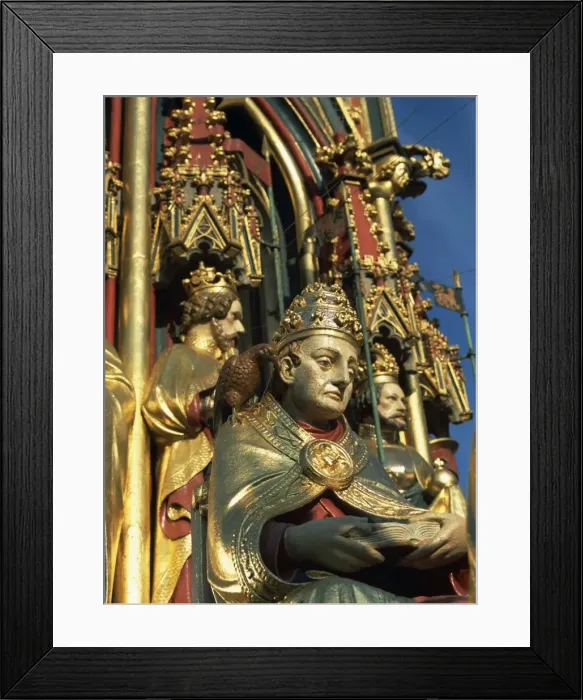 Framed Print : Detail, Schoner Brunner (Beautiful Fountain) Framed Print : Detail, Schoner Brunner (Beautiful Fountain)