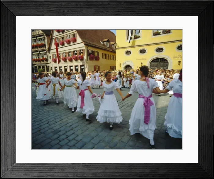 Framed Print : Dinkelsbuhl Annual Childrens Festival Framed Print : Dinkelsbuhl Annual Childrens Festival