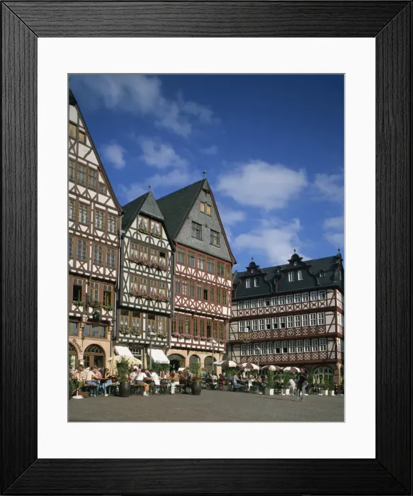Framed Print : Outdoor cafes in the Romer area Framed Print : Outdoor cafes in the Romer area