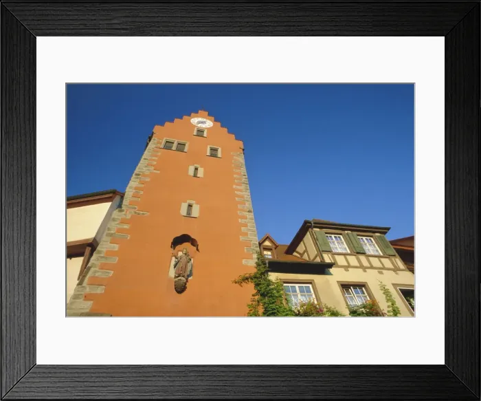 Framed Print : The colourful tower of the Obertor Framed Print : The colourful tower of the Obertor