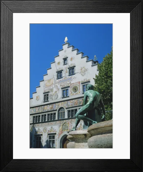 Framed Print : Decorative facade of the town hall
