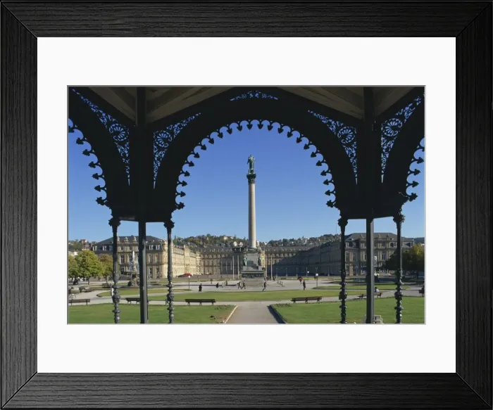 Framed Print : Schlossplatz in Stuttgart Framed Print : Schlossplatz in Stuttgart
