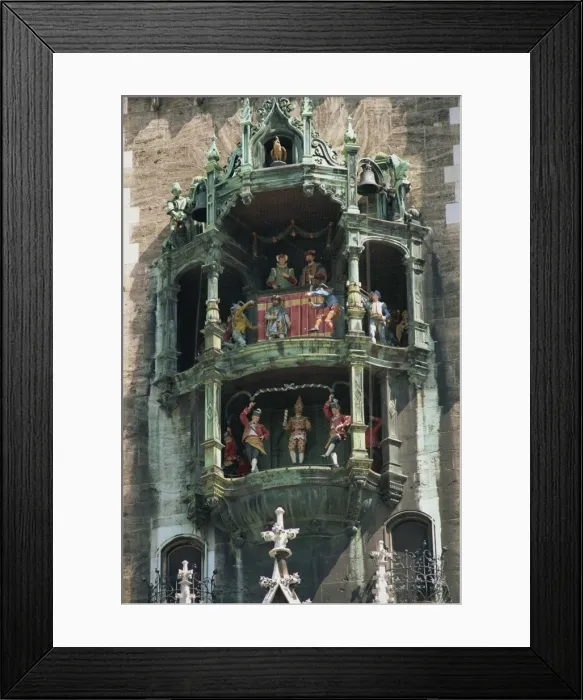 Framed Print : Close-up of the carillon at the New Town Hall in Munich Framed Print : Close-up of the carillon at the New Town Hall in Munich