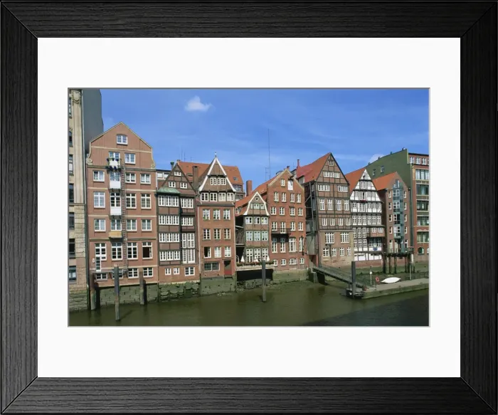 Framed Print : Facades on the Deichstrabe Framed Print : Facades on the Deichstrabe
