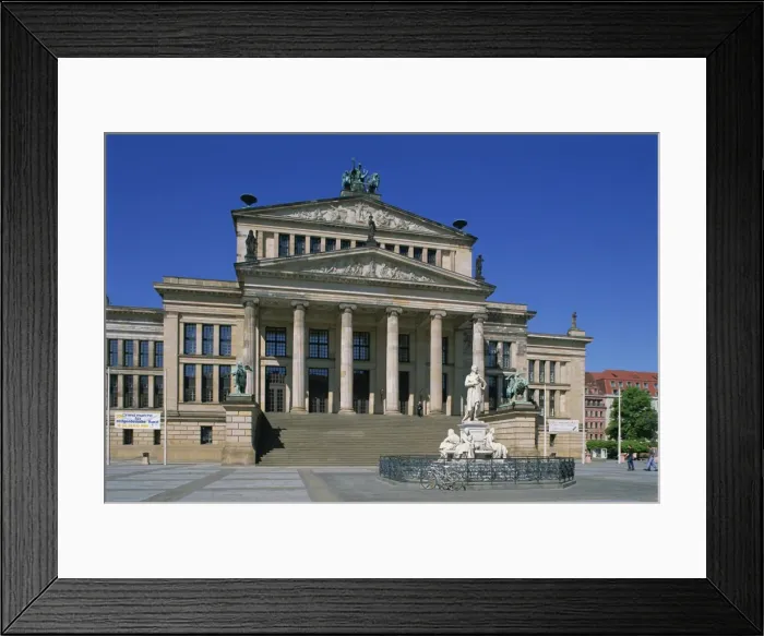 Framed Print : The Schiller monument at the Schauspielhaus on Framed Print : The Schiller monument at the Schauspielhaus on