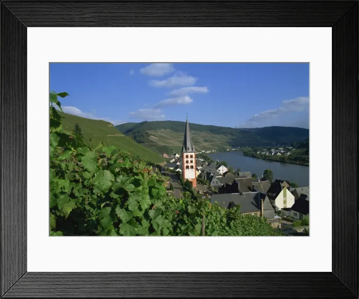 Framed Print : Zell-merl, Mosel Valley Framed Print : Zell-merl, Mosel Valley