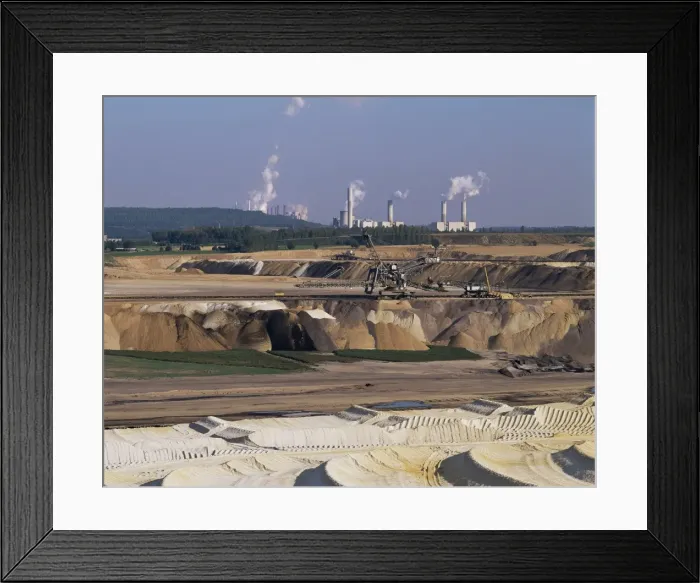 Framed Print : Brown coal mining Framed Print : Brown coal mining