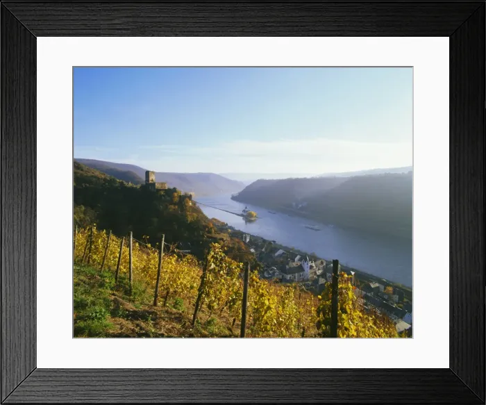 Framed Print : Kaub with Gutelfels Castle Framed Print : Kaub with Gutelfels Castle