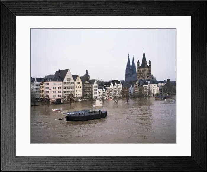 Framed Print : Floods in 1995 Framed Print : Floods in 1995