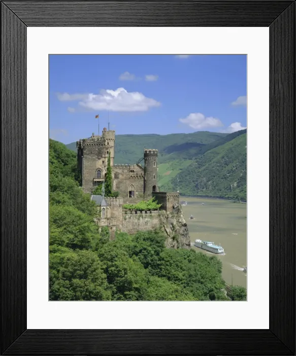 Framed Print : Rheinstein Castle overlooking the River Rhine Framed Print : Rheinstein Castle overlooking the River Rhine