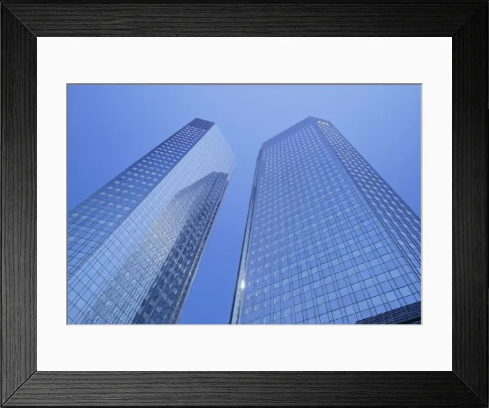 Framed Print : Skyscrapers of the Deutsche Bank Framed Print : Skyscrapers of the Deutsche Bank