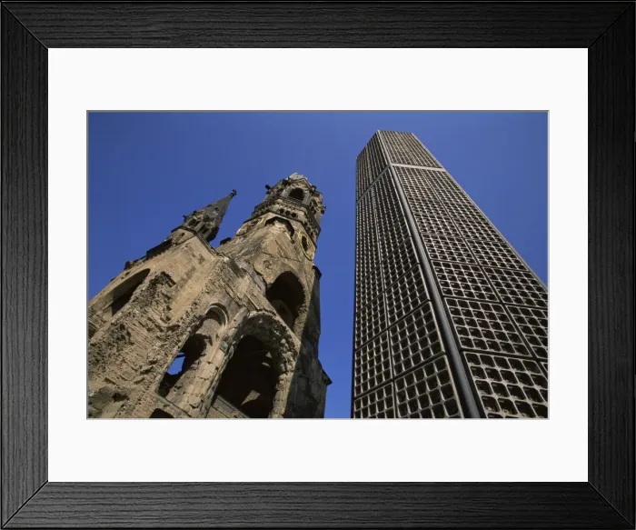 Framed Print : Kaiser Wilhelm Gedachtniskirche and new hexagonal Bell Tower Framed Print : Kaiser Wilhelm Gedachtniskirche and new hexagonal Bell Tower