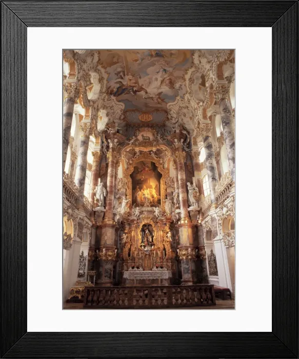 Framed Print : Weskirche, Bavaria Framed Print : Weskirche, Bavaria