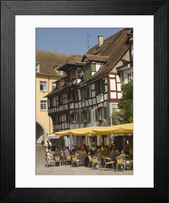 Framed Print : Pavement cafe in main square Framed Print : Pavement cafe in main square