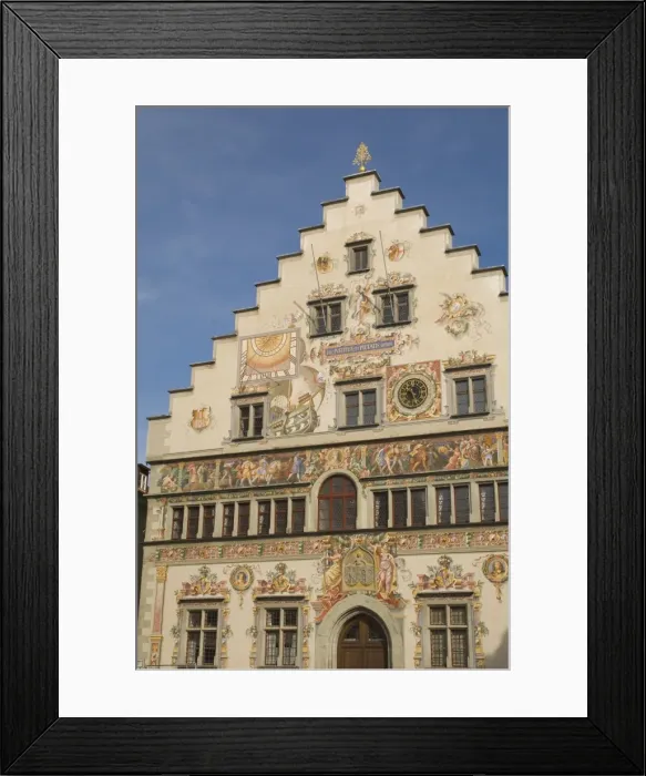 Framed Print : Gable with murals Framed Print : Gable with murals