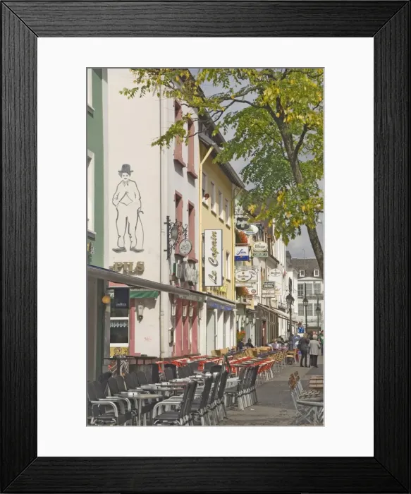Framed Print : A street in the old town area