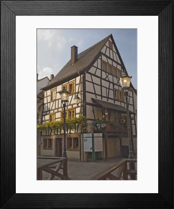 Framed Print : Original timber framed house in Anweiler Framed Print : Original timber framed house in Anweiler