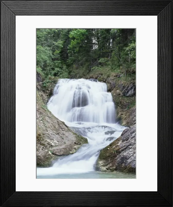 Framed Print : Waterfall, Bavaria (Bayern) Framed Print : Waterfall, Bavaria (Bayern)