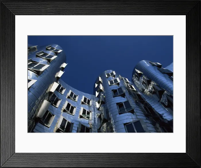 Framed Print : The Neuer Zollhof building by Frank Gehry