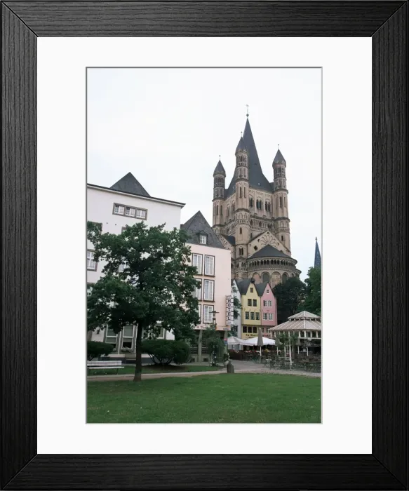 Framed Print : St. Martin church rises above the Fish Market in the old town Framed Print : St. Martin church rises above the Fish Market in the old town