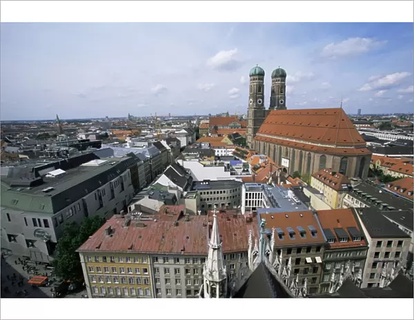 City skyline dominated by the Frauenkirche towers