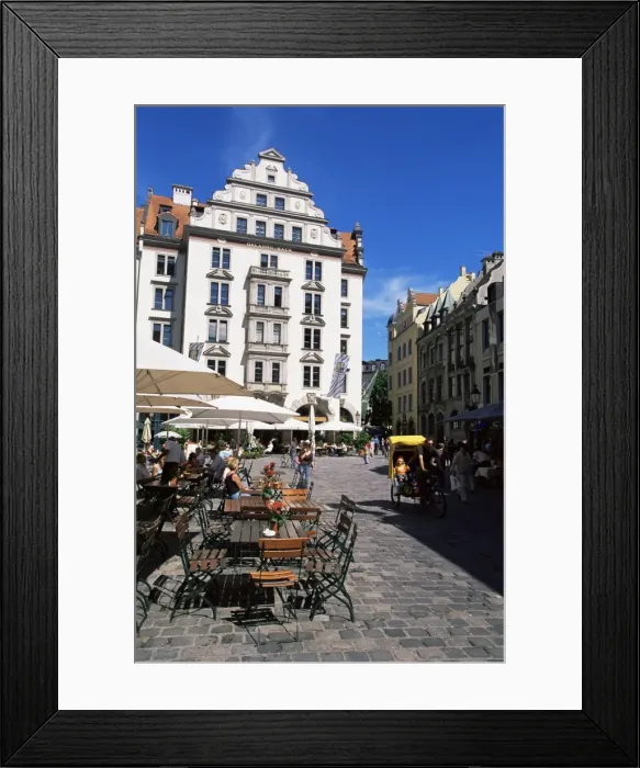 Framed Print : Orlando Haus opposite Hofbraeuhaus Framed Print : Orlando Haus opposite Hofbraeuhaus