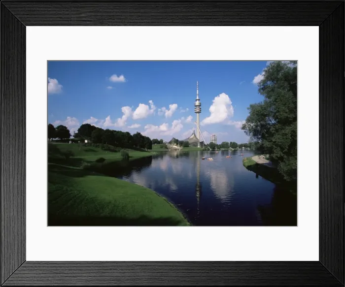 Framed Print : Olympiapark (Olympic Park) and the Olympiaturm (Olympic Tower) Framed Print : Olympiapark (Olympic Park) and the Olympiaturm (Olympic Tower)