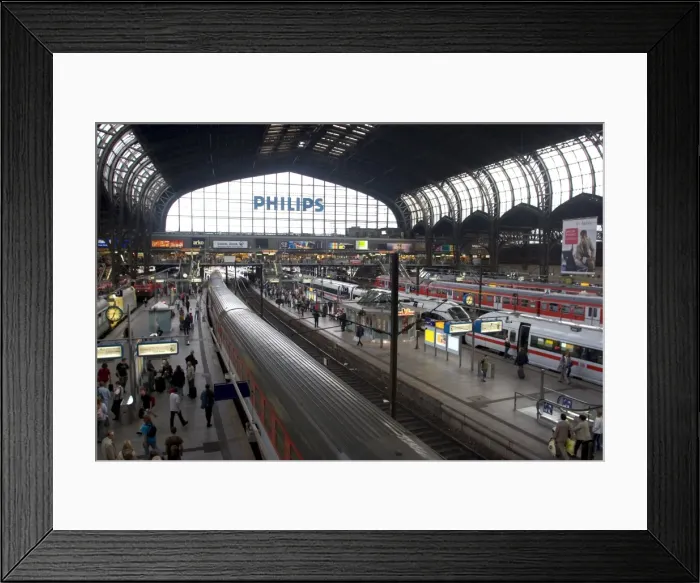 Framed Print : Hamburg Central Train Station Framed Print : Hamburg Central Train Station