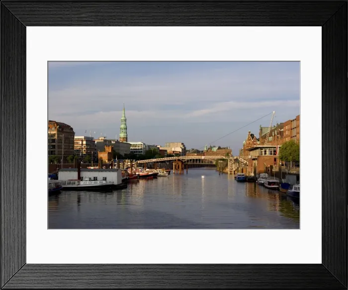 Framed Print : Canal in the Speicherstadt Framed Print : Canal in the Speicherstadt