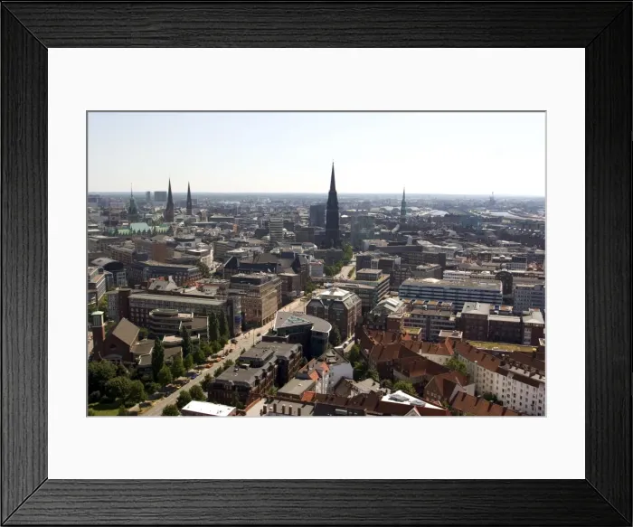 Framed Print : A view over the city from Michaeliskirche Framed Print : A view over the city from Michaeliskirche