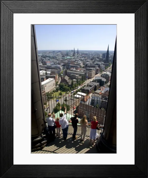 Framed Print : A view over the city from Michaeliskirche Framed Print : A view over the city from Michaeliskirche