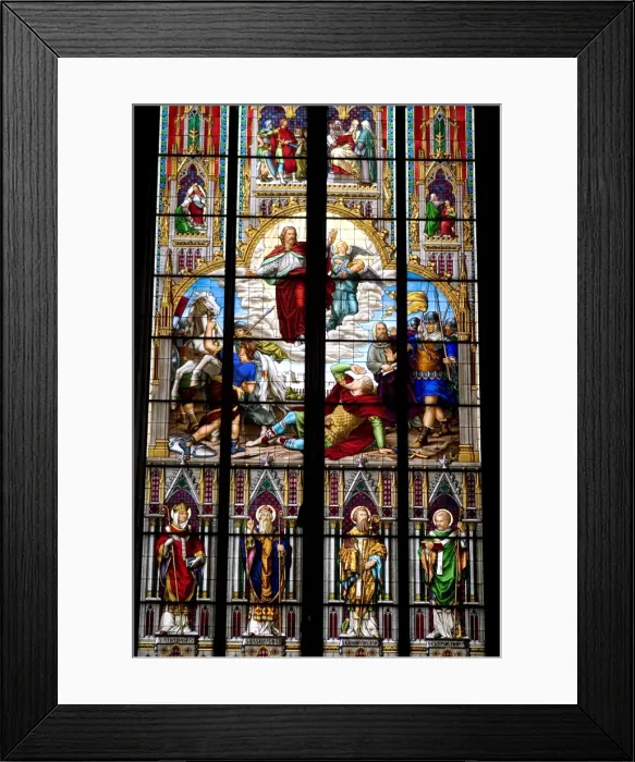Framed Print : Stained glass windows in Cologne Cathedral Framed Print : Stained glass windows in Cologne Cathedral