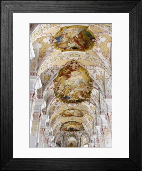 Framed Print : The ceiling frescoes in Heiliggeistkirche Framed Print : The ceiling frescoes in Heiliggeistkirche