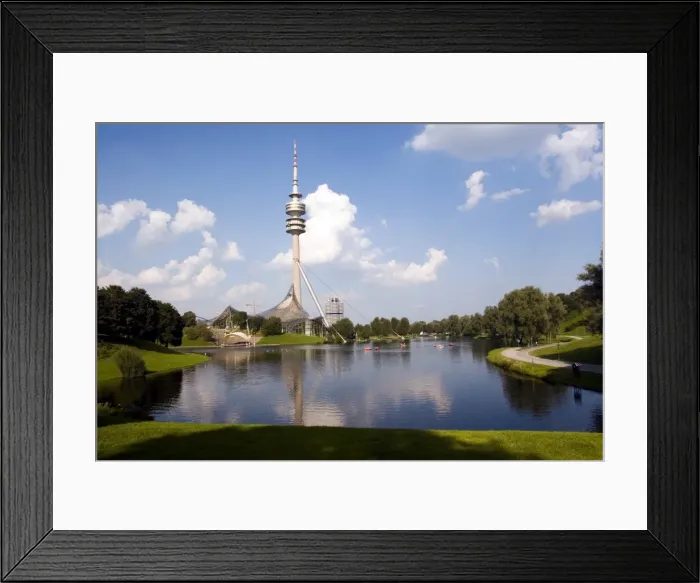 Framed Print : Olympiapark (Olympic Park) and the Olympiaturm (Olympic Tower) Framed Print : Olympiapark (Olympic Park) and the Olympiaturm (Olympic Tower)