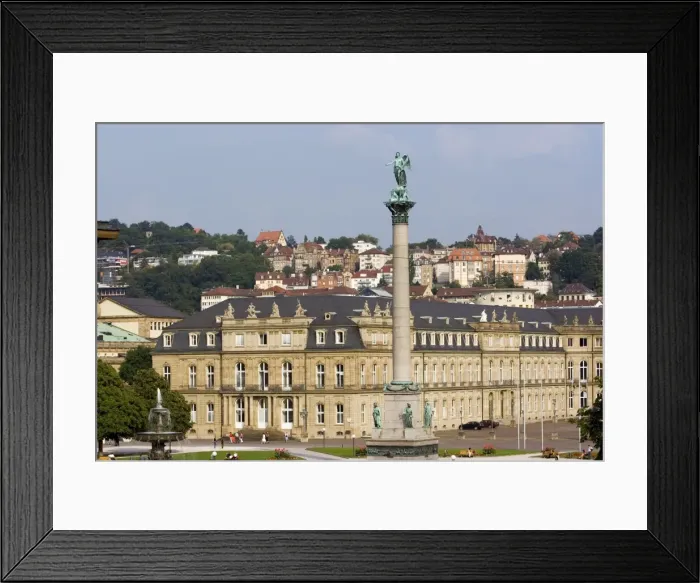 Framed Print : Schlossplatz (Palace Square) and Neues Schloss Framed Print : Schlossplatz (Palace Square) and Neues Schloss